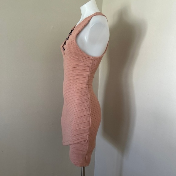 ASTR the Label Blush Dusty Pink Sleeveless Bodycon Dress, Small - Picture 5 of 11